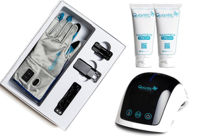 Pack Quantic con guantes, cremas y accesorios